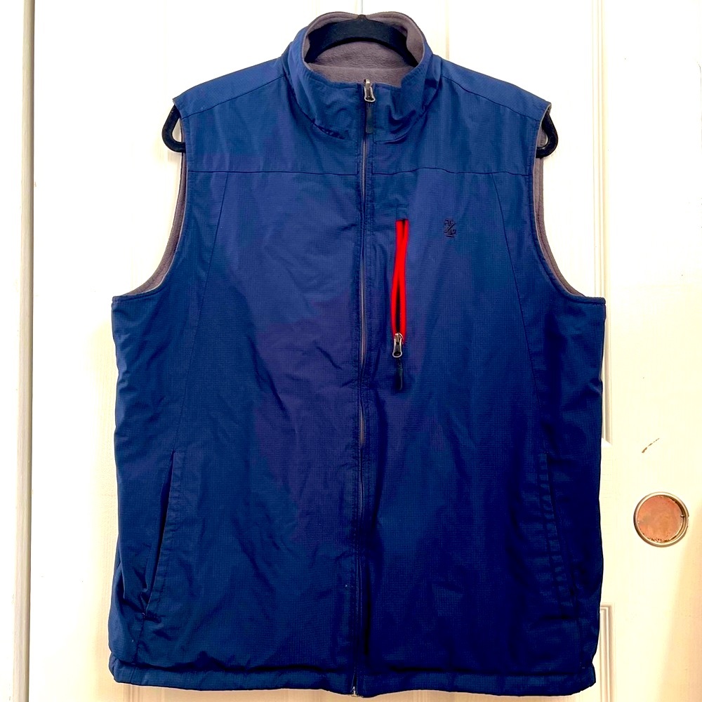 ZOD Blue/Gray Men’s Reversible Vest, Size M